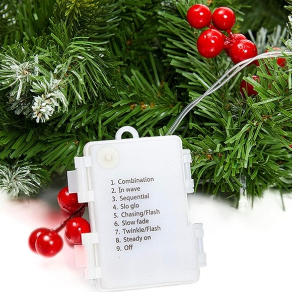 New Pre-lit Garland 9 Feet Indoor/Outdoor - Picture 3 of 11